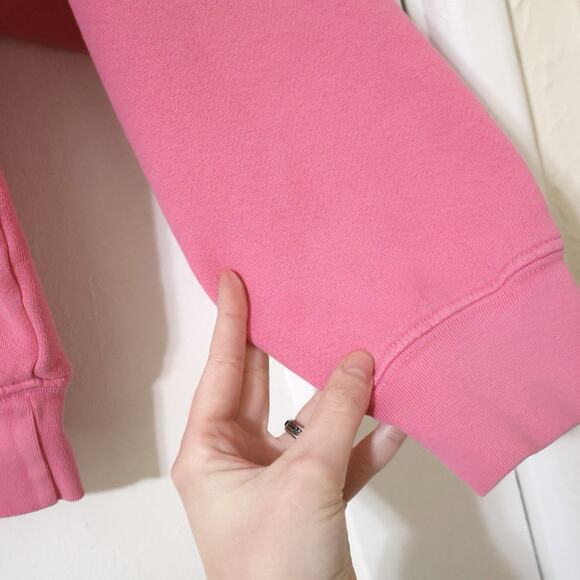 Daydreamer Fleetwood Mac Circle Logo Raglan Pink Cropped Crewneck Sweatshirt M - Picture 6 of 9